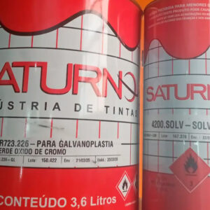 R723 Tinta para Galvanoplastia (Saturno) + Solvente (Saturno)